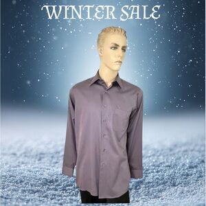 Geoffrey Beene Men's Dress Shirt { Medium : 15 ½  - 34 / 35 } Old Lavender
